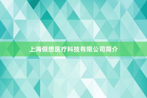 上海假想医疗科技有限公司简介